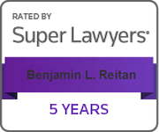 Rated By Super Lawyers | Benjamin L. Reitan | 5 years